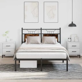 Giroletto Senza Materasso Rovere Fumo 120x190 Cm İn Truciolato /