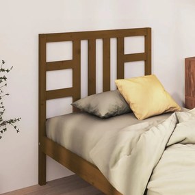 Testiera Per Letto Ambra 106x4x100 Cm İn Legno Massello Di Pino /