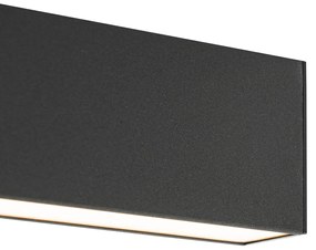 Plafoniera nera con LED dimmerabile a 3 livelli 2700-4000K - Keane