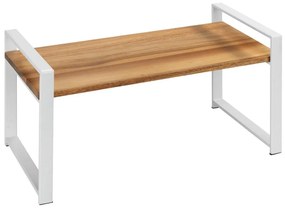 WENKO 53027100 - Mensola LOUISA 40x20 cm bianco/marrone