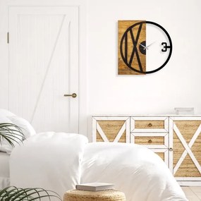 Orologio da parete 58x58 cm 1xAA legno/metallo