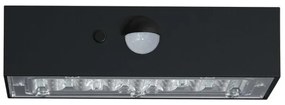 Applique a LED solare con sensore LED/3W/3,7V 3000K/4000K IP65 nero