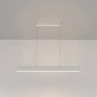 Lampadario A Sospensione Moderno Step Metallo Bianco Led Integrato 23W Calda