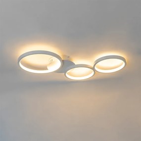 Plafoniera di design bianca con LED dimmerabile a 3 livelli 3 luci - Pande