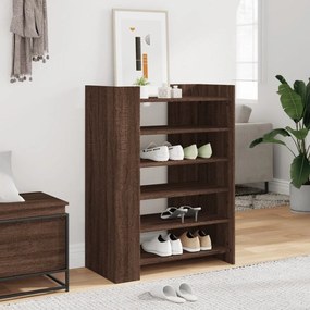 Scarpiera Rovere Marrone 74,5x37,5x100 Cm İn Legno Multistrato /