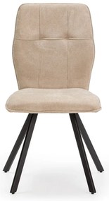 Sedie da pranzo beige in set da 4 Mery - Marckeric