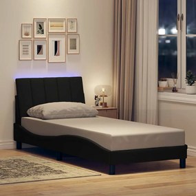 Giroletto Senza Materasso Nero 90x190 Cm İn Tessuto /