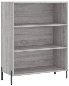 Credenza Grigio Sonoma 69,5x34x180 cm in Legno Multistrato