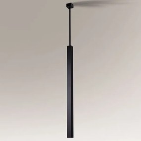 Shilo 5701 - Lampadario su corda DOHA 1xGU10/15W/230V nero