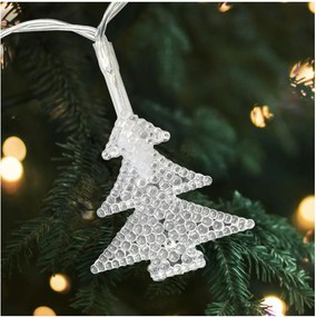 Catena luminosa da esterno LED 20xLED/2xAA 2,2 m IP44 multicolore - mini alberelli