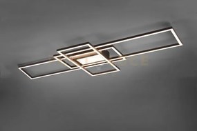 Irvine plafoniera led 60w 7100lm, 3000 - 6500 3 rettangoli antracit...