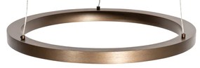 Lampada a sospensione in bronzo 40 cm con LED dimmerabile a 3 step - Girello