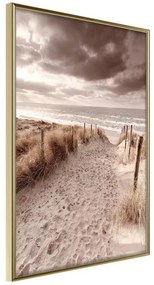 Poster  Sandy Path  Cornice Quadri Cornice d'oro, Larghezza x Altezza Home decor 40x60