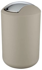 WENKO 21222100 - Cestino BRASIL 19,5x31 cm beige/lucido. cromo