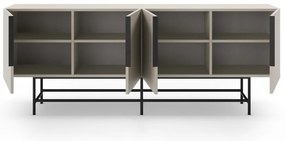 Cassettiera bassa crema 200x77,5 cm Eldia - Marckeric