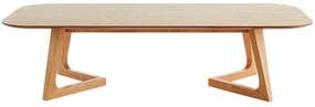 Tavolino da salotto rettangolare scandinavo legno chiaro L150 cm JUKE