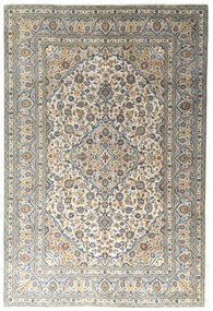 Kashan Tappeto persiano 370x240 Beige (Iran) Annodato A Mano