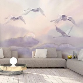 Fotomurale adesivo Flying Swans