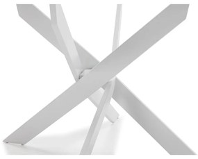 Tavolo da pranzo rotondo con piano in vetro 120x120 cm Ruth - Marckeric