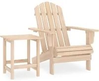 Sedia da Giardino Adirondack con Tavolino in Legno Abete 315922