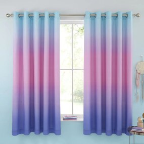 Tenda per bambini rosa e viola 2 pz 168x183 cm Ombre Rainbow Clouds – Catherine Lansfield