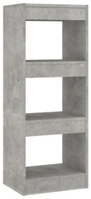 Libreria/divisorio grigio cemento 40x30x103 cm in truciolato