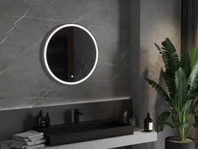 Mexen Gobi specchio da bagno retroilluminato, rotondo 70 cm, LED 6000K, antiappannamento - 9801-070-070-611-00