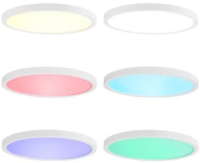 Nedis WIFILAC31WT - LED RGBW Lampada dimmerabile LED/18W/230V 2700-6500K Wi-Fi