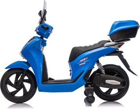 Scooter Elettrico per Bambini Licenza Ufficiale Honda SH125 12V con Ruote EVA e Sedile Pelle Blu...