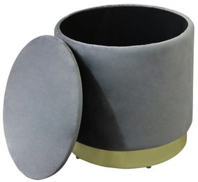 LARA - pouf rotondo in velluto