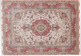 Tabriz Tappeto 250 x 350 Rosa (Iran) Annodato A Mano