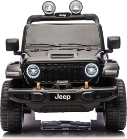 Macchina Elettrica per Bambini Jeep Wrangler Rubicon 12V con Telecomando Nero...
