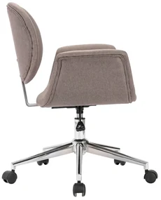 Sedia da ufficio girevole grigio talpa in tessuto
