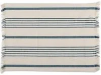 Tovaglietta cotone 35x45 cm tinto filo righe blu
