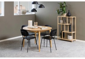 Tavolo da pranzo rotondo con effetto rovere allungabile con estensione ø 115 cm Montreux – Actona