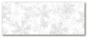 Quadro stampa su tela Fiocchi di neve di neve d'inverno 100x50 cm