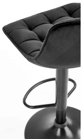 Sgabello bar 106x43 cm nero