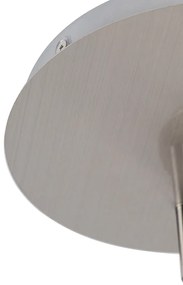 Faretto da bagno moderno in acciaio 2 luci IP44 - Ducha