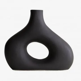 Vaso in ceramica Sabel Nero Opaco - Sklum