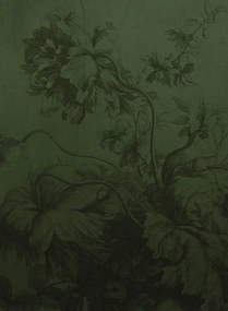 KEK Amsterdam Carta da parati panoramica Gradient Flowers Uyterlinde - Green 195 cm