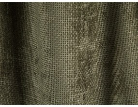 Divano angolare verde (con penisola a destra/a U) con rivestimento in ciniglia Treno – Cosmopolitan Design