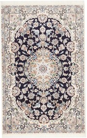 Nain Tappeto persiano 100 x 160 Blu (Iran) Annodato A Mano