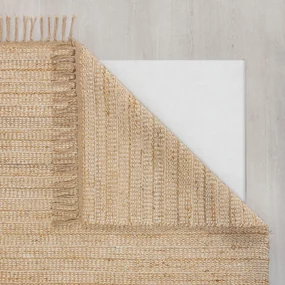 Tappeto di colore naturale in iuta tessuto a mano 160x230 cm Levi – Flair Rugs