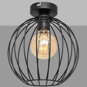 Surface-mounted lampadario MERCURE 1xE27/15W/230V d. 24 cm nero