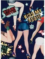 Mindthegap Carta da parati Kiss My Ass - Indigo