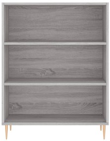 Credenza grigio sonoma 69,5x32,5x180 cm legno multistrato