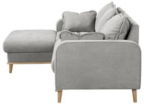 Divano angolare grigio chiaro (angolo sinistro) Beata - Ropez