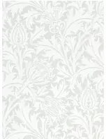 Morris & Co Carta da parati Pure Thistle - Grey/ Blue