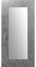 Specchio Okasan rettangolare in legno argento 44 x 134 cm