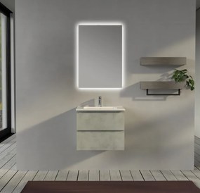 Mobile bagno sospeso 60 cm Grigio - Sofia